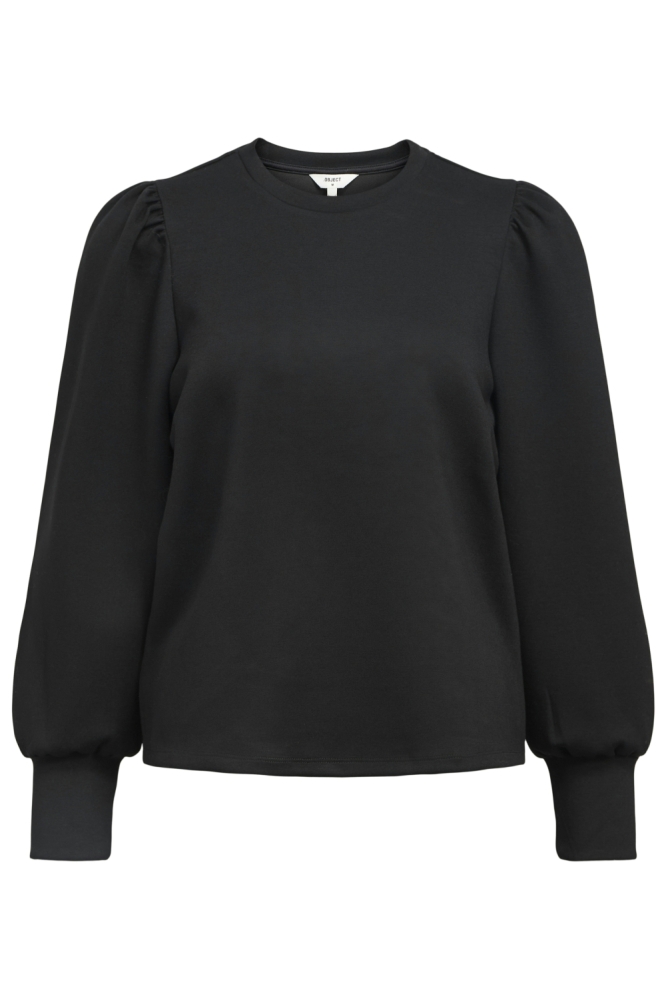 OBJANDREA RE L/S O-NECK TOP NOOS 23047103 BLACK